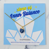 Collier pendentif en pierre semi-précieuse de méditation