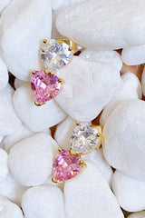 Boucles d'oreilles deux couleurs d'amour
