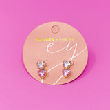 Boucles d'oreilles deux couleurs d'amour