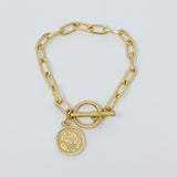 Pulsera de cadena con dijes del zodíaco