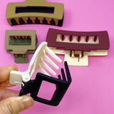 Juego de garras para el cabello de doble cara