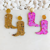 Boucles d’oreilles cow-girl scintillantes