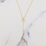 Collar con gota de brillo superior
