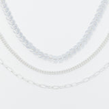 Tobillera con cadena Chevron, juego de 3