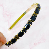 Diadema de diamantes en fila