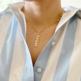 Collar con colgante de gota de mamá