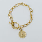 Pulsera de cadena con dijes del zodíaco
