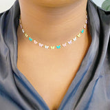 Collar Mariposas Eslabonadas