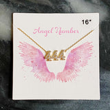 Collar delicado con número de ángel