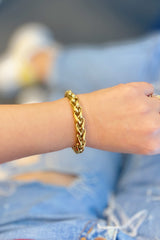 Pulsera de cadena atrevida y atrevida