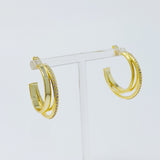Pendientes de aro dimensionales Irene