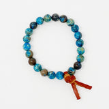 Pulsera de cuero con piedras