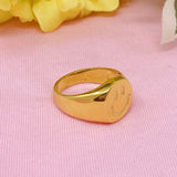 Anillo Sonrisa Estampada
