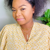 Collar con colgante de cruz cableado