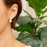 Pendientes Clásicos De Doble Perla