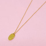Collier visage oblong