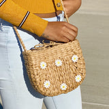 Bolso bandolera de paja Juicy Bloom