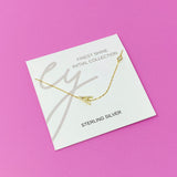 Collier en argent sterling avec initiale la plus fine brillance