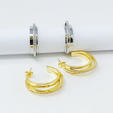 Pendientes de aro dimensionales Irene