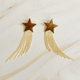 Pendientes Cascada Brillo Estrella