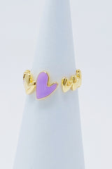 Anillo Abierto Corazón Suave