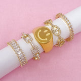 Anillo Sonrisa Estampada