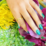 Anillo acolchado dorado
