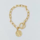 Pulsera de cadena con dijes del zodíaco