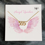 Collar delicado con número de ángel