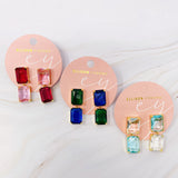Boucles d'oreilles princesse à double bijou