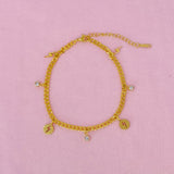Bracelet de cheville à chaîne éclair