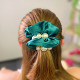 Ensemble chouchou en perles et satin