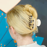 Two Toned Luxe Hair Claw set of three