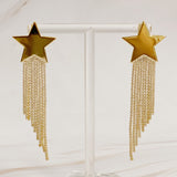 Pendientes Cascada Brillo Estrella