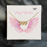 Collar delicado con número de ángel