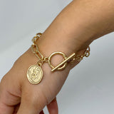 Pulsera de cadena con dijes del zodíaco