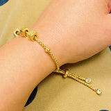 Pulsera con dijes de rodar los dados