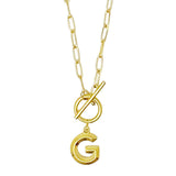 Modern Classic Initial Necklace