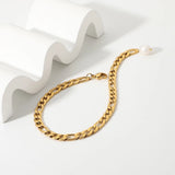 Bracelet de perles à maillons cubains