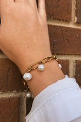 Pulsera de cadena de perlas de agua dulce