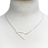 Gold initial necklace for women, Letter A necklace, initial pendant, personalized necklaces from Online Jewelry Boutique Ellison + Young