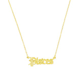 Old English Zodiac Necklace