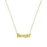 Old English Zodiac Necklace