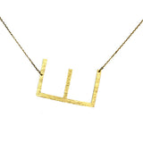 Gold initial necklace for women, Letter E necklace, initial pendant, personalized necklaces from Online Jewelry Boutique Ellison + Young