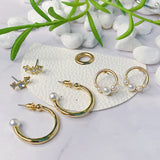 Perfect Pearl Earrings Set Of 3 pairs