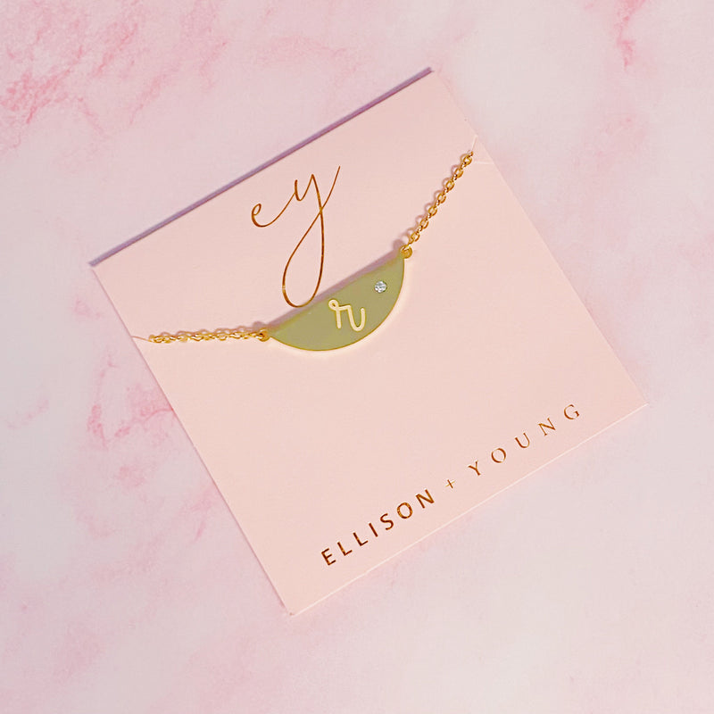 Hamilton Sphere Initial Necklace Prepack