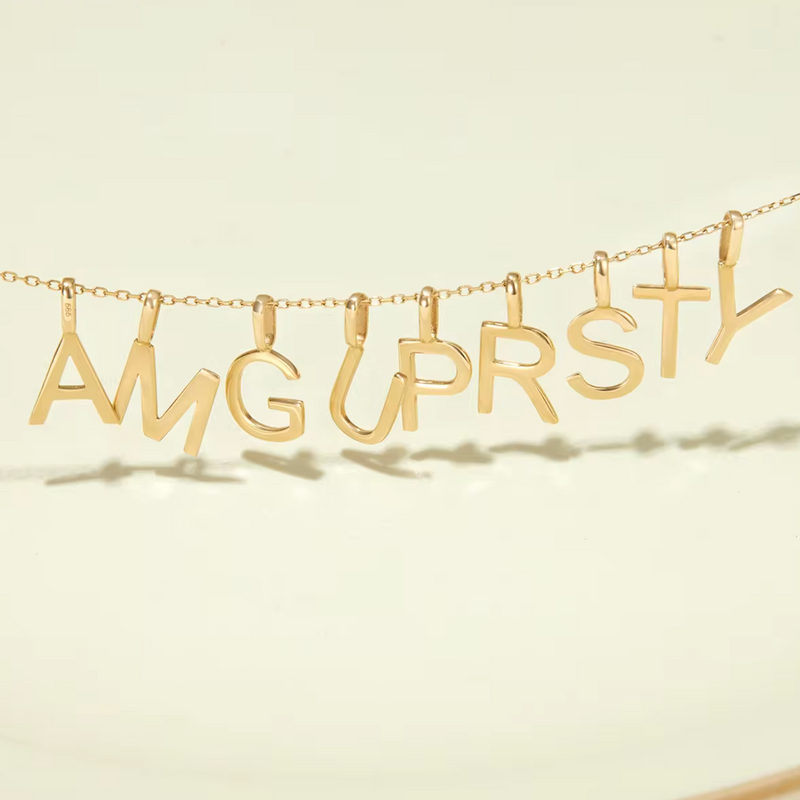 Allison 14k Solid Gold Initial Charm