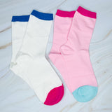 Color Block Socks Set Of 2