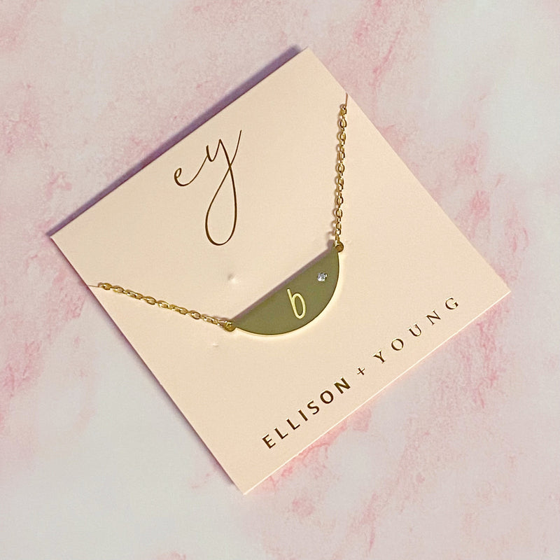 Hamilton Sphere Initial Necklace Prepack