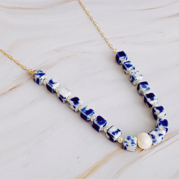 Collar de perlas de agua dulce Santorini Touch